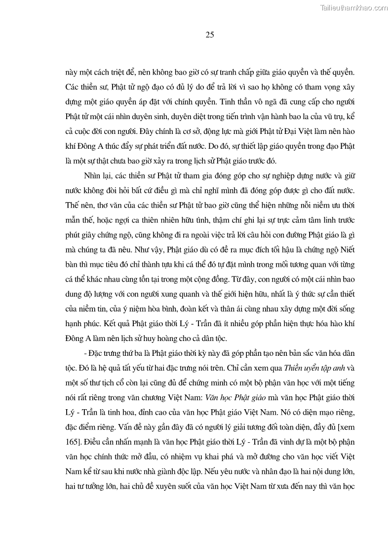 Luận án tiến sĩ ngữ văn Giá trị văn học trong tác phẩm của Thiền phái Trúc Lâm - 3 Trang 34