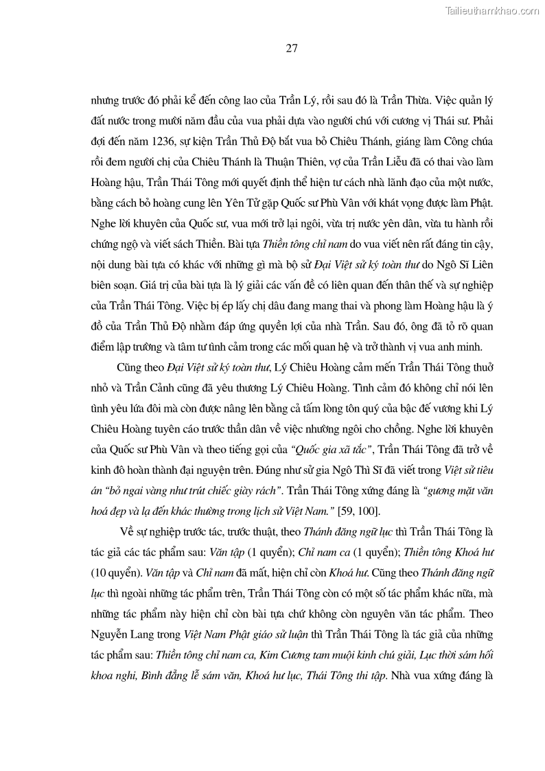 Luận án tiến sĩ ngữ văn Giá trị văn học trong tác phẩm của Thiền phái Trúc Lâm - 3 Trang 36