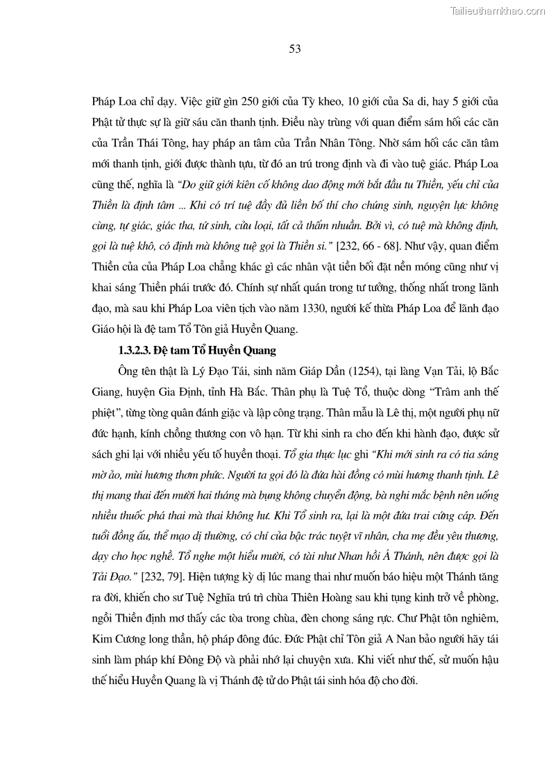 Luận án tiến sĩ ngữ văn Giá trị văn học trong tác phẩm của Thiền phái Trúc Lâm - 6 Trang 62