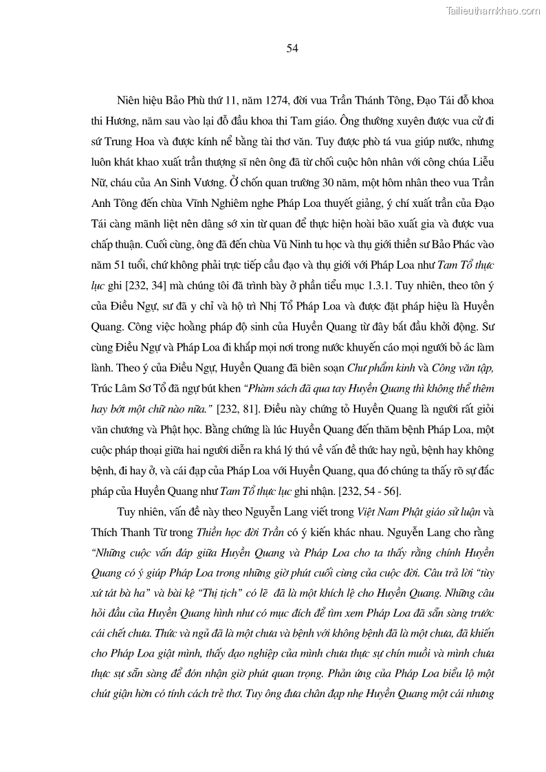 Luận án tiến sĩ ngữ văn Giá trị văn học trong tác phẩm của Thiền phái Trúc Lâm - 6 Trang 63