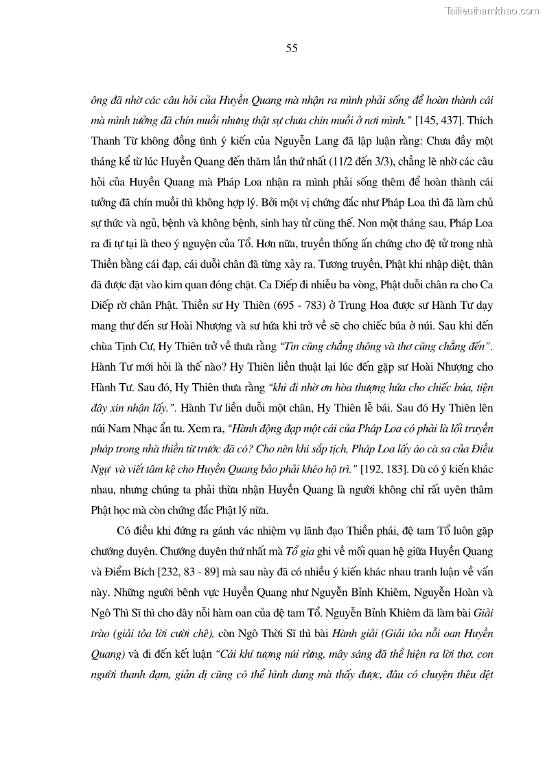 Luận án tiến sĩ ngữ văn Giá trị văn học trong tác phẩm của Thiền phái Trúc Lâm - 6 Trang 64