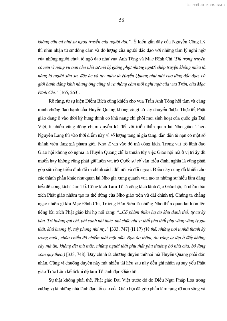 Luận án tiến sĩ ngữ văn Giá trị văn học trong tác phẩm của Thiền phái Trúc Lâm - 6 Trang 65