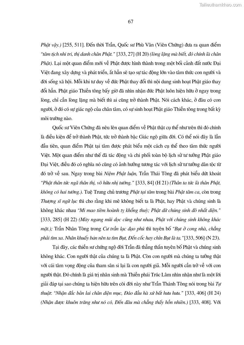 Luận án tiến sĩ ngữ văn Giá trị văn học trong tác phẩm của Thiền phái Trúc Lâm - 7 Trang 76