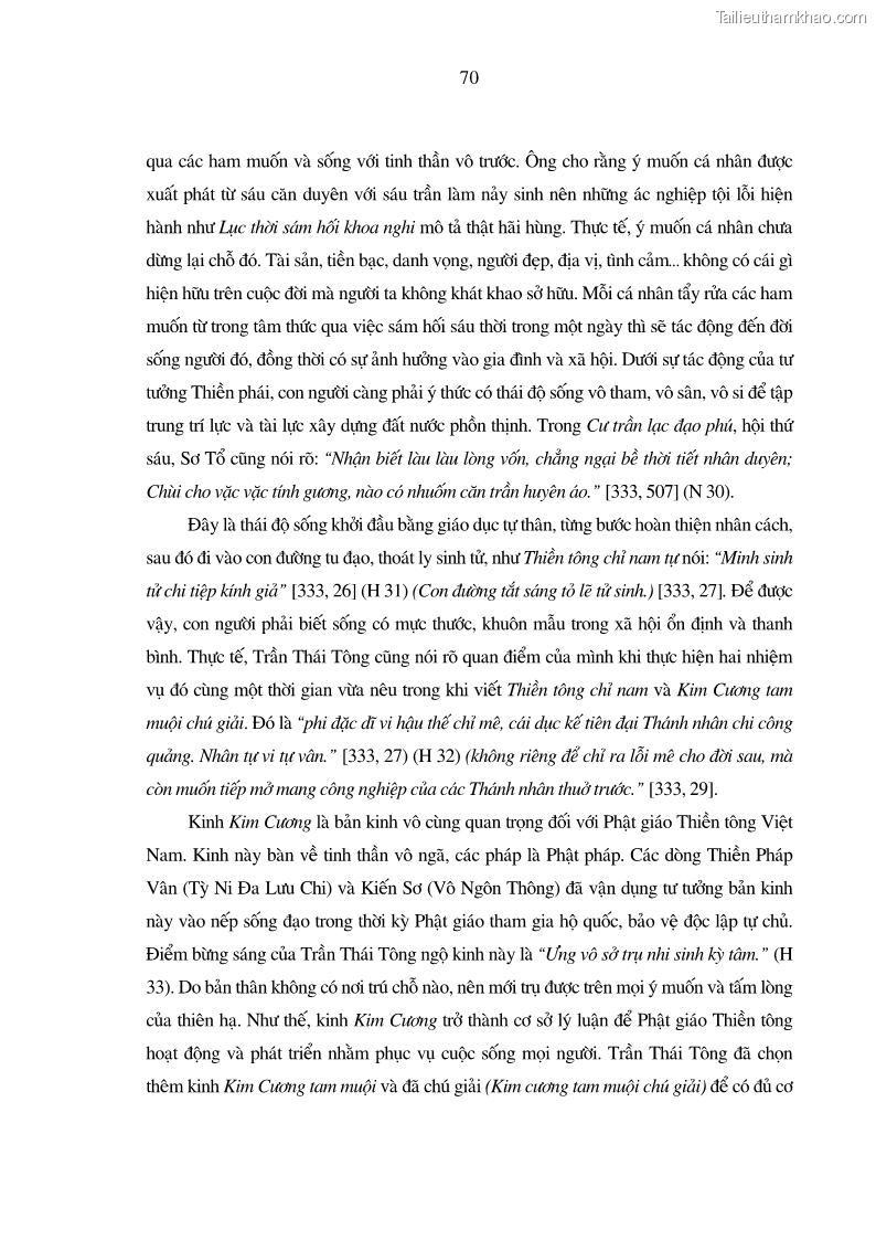 Luận án tiến sĩ ngữ văn Giá trị văn học trong tác phẩm của Thiền phái Trúc Lâm - 7 Trang 79