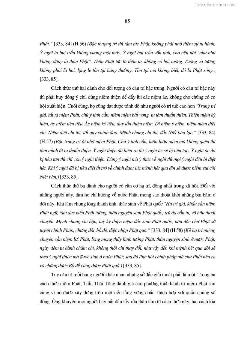 Luận án tiến sĩ ngữ văn Giá trị văn học trong tác phẩm của Thiền phái Trúc Lâm - 8 Trang 94