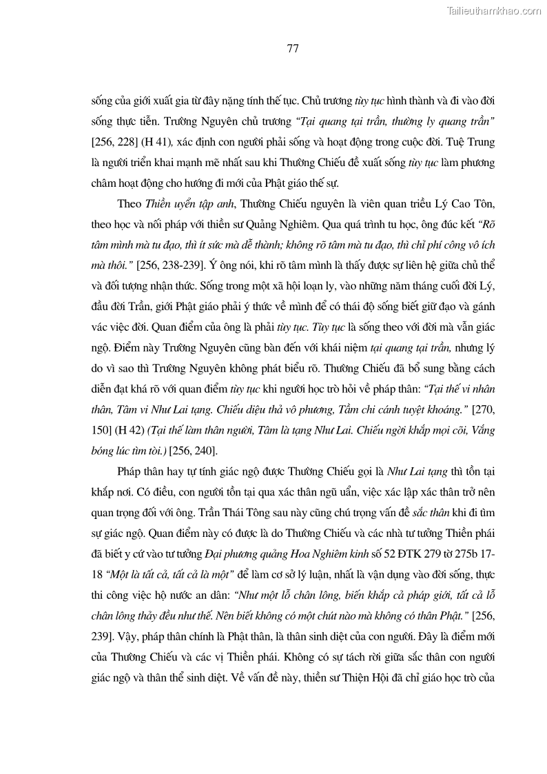 Luận án tiến sĩ ngữ văn Giá trị văn học trong tác phẩm của Thiền phái Trúc Lâm - 8 Trang 86
