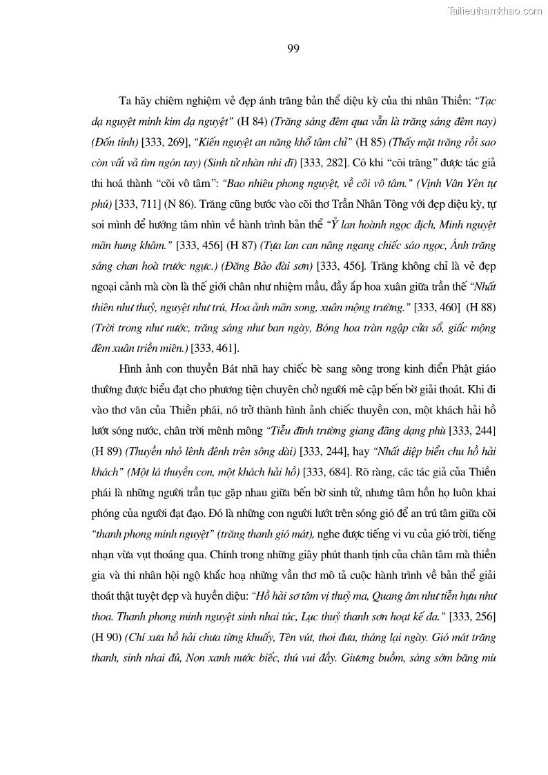 Luận án tiến sĩ ngữ văn Giá trị văn học trong tác phẩm của Thiền phái Trúc Lâm - 9 Trang 108