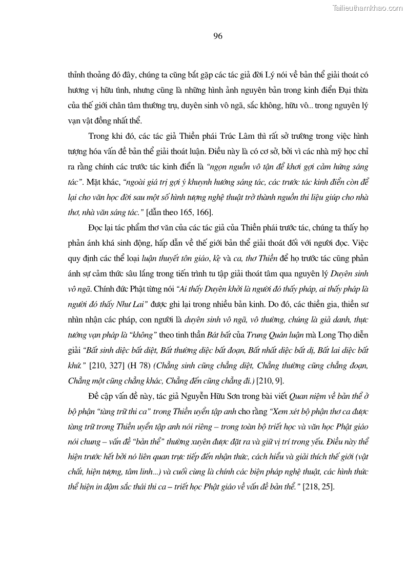 Luận án tiến sĩ ngữ văn Giá trị văn học trong tác phẩm của Thiền phái Trúc Lâm - 9 Trang 105