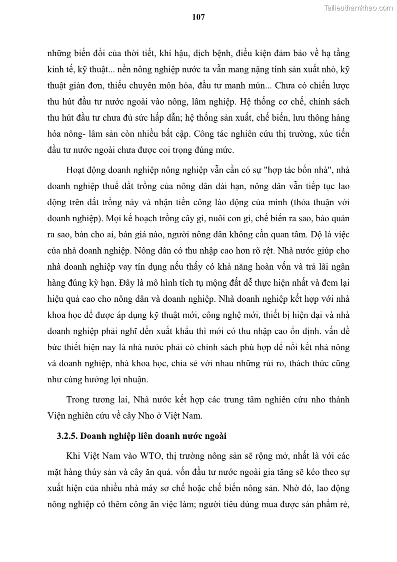 Luận văn thạc sĩ địa lý học Tổ chức lãnh thổ nông - Công nghiệp trồng và chế biến nho ở Khánh Hòa, Ninh Thuận, Bình Thuận - 10 Trang 117