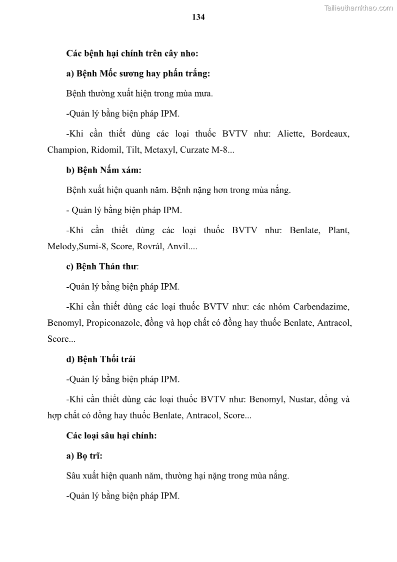 Luận văn thạc sĩ địa lý học Tổ chức lãnh thổ nông - Công nghiệp trồng và chế biến nho ở Khánh Hòa, Ninh Thuận, Bình Thuận - 12 Trang 144