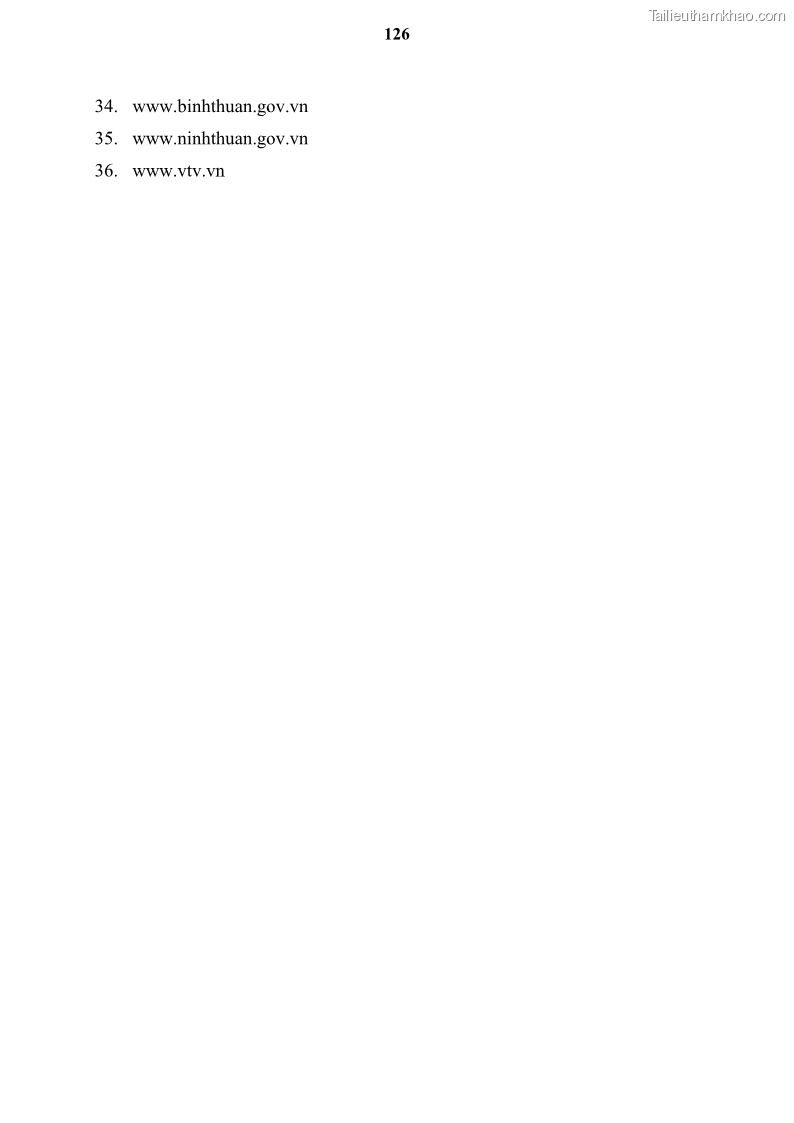 Luận văn thạc sĩ địa lý học Tổ chức lãnh thổ nông - Công nghiệp trồng và chế biến nho ở Khánh Hòa, Ninh Thuận, Bình Thuận - 12 Trang 136