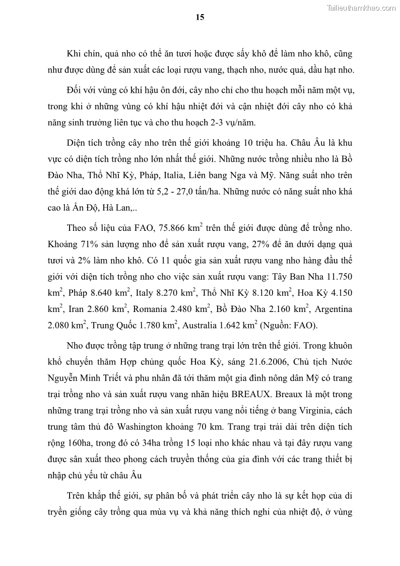 Luận văn thạc sĩ địa lý học Tổ chức lãnh thổ nông - Công nghiệp trồng và chế biến nho ở Khánh Hòa, Ninh Thuận, Bình Thuận - 3 Trang 25