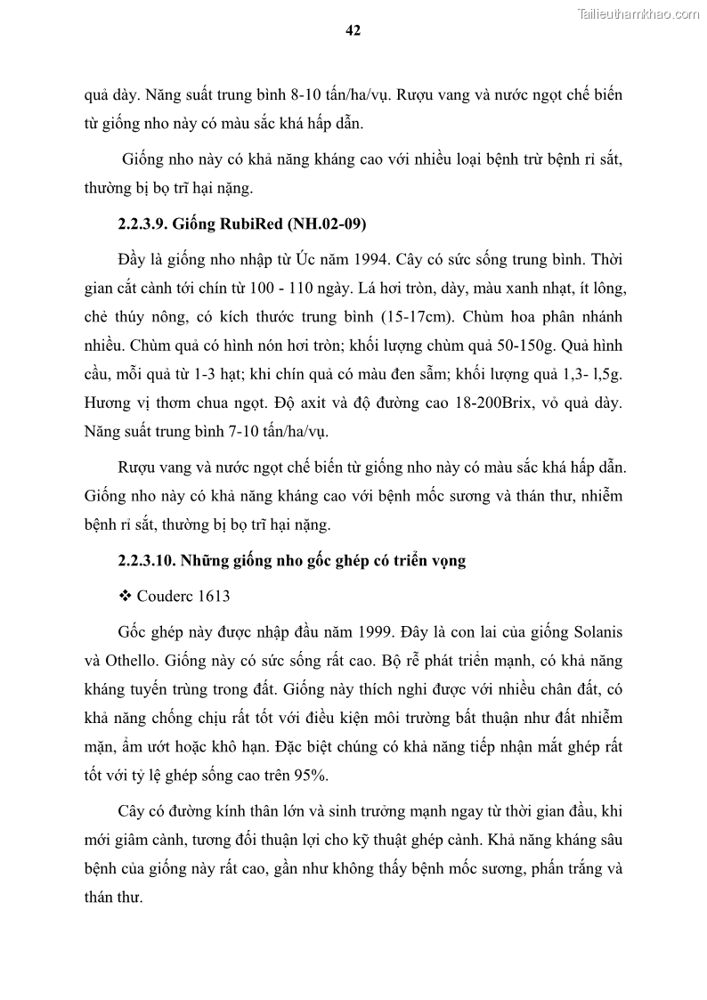 Luận văn thạc sĩ địa lý học Tổ chức lãnh thổ nông - Công nghiệp trồng và chế biến nho ở Khánh Hòa, Ninh Thuận, Bình Thuận - 5 Trang 52