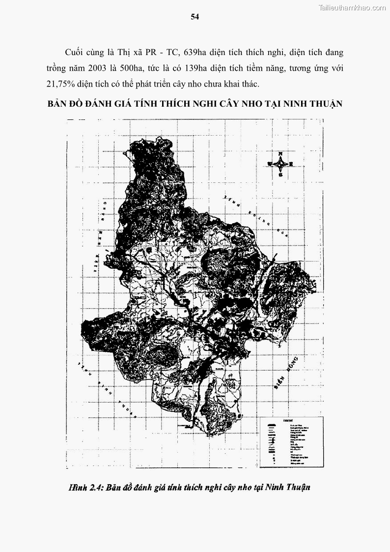 Luận văn thạc sĩ địa lý học Tổ chức lãnh thổ nông - Công nghiệp trồng và chế biến nho ở Khánh Hòa, Ninh Thuận, Bình Thuận - 6 Trang 64