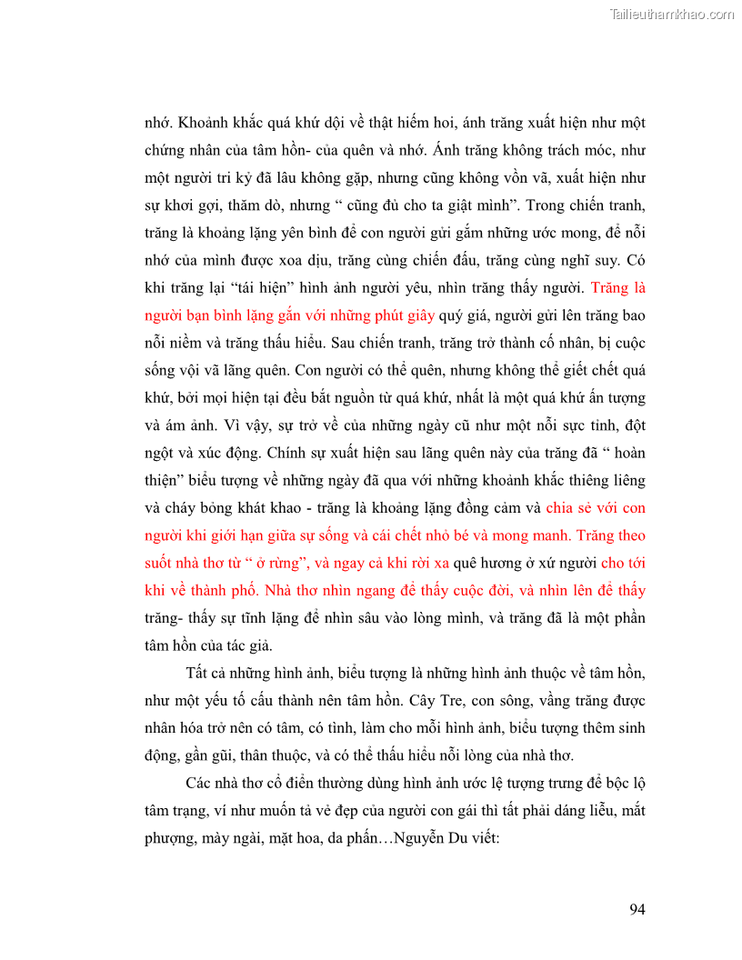 Luận văn thạc sĩ giáo dục học Truyền thống và cách tân trong thơ Nguyễn Duy - 8 Trang 94