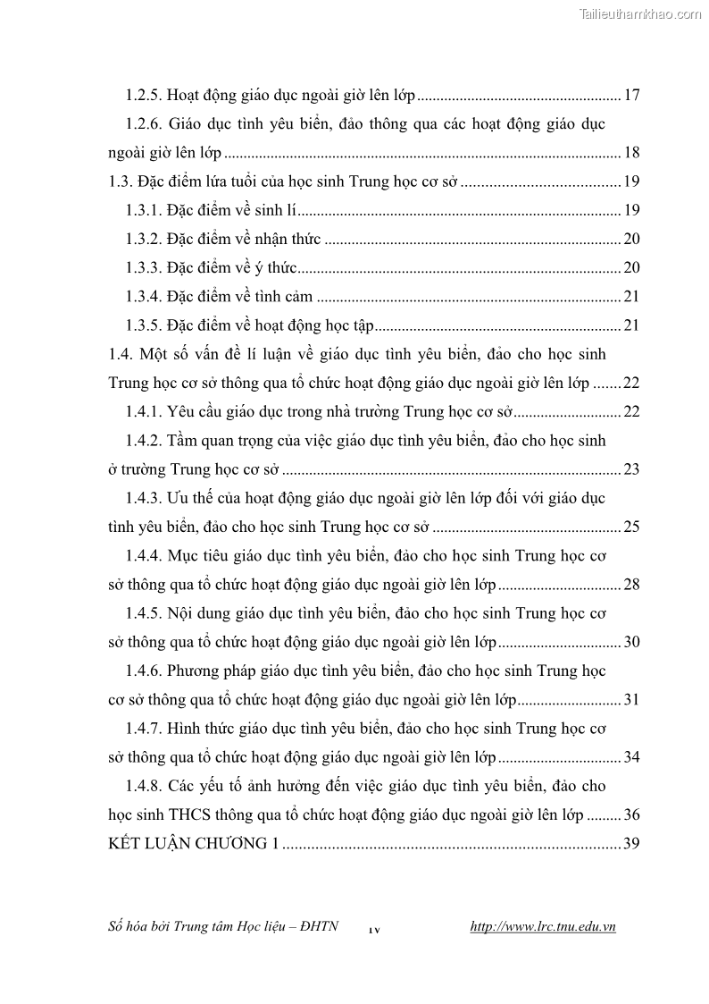 Luận văn thạc sĩ khoa học giáo dục Giáo dục tình yêu biển đảo cho học sinh THCS huyện Tứ Kỳ tỉnh Hải Dương thông qua các hoạt động giáo dục ngoài giờ lên lớp - 1 Trang 6
