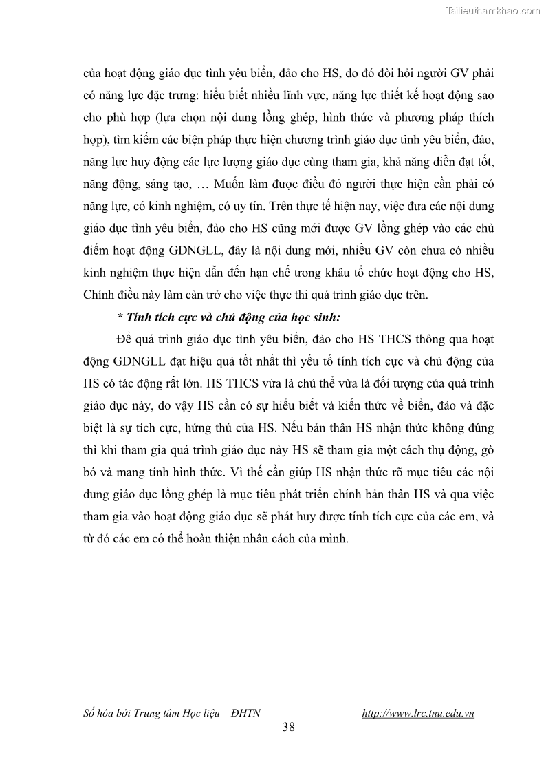 Luận văn thạc sĩ khoa học giáo dục Giáo dục tình yêu biển đảo cho học sinh THCS huyện Tứ Kỳ tỉnh Hải Dương thông qua các hoạt động giáo dục ngoài giờ lên lớp - 5 Trang 50