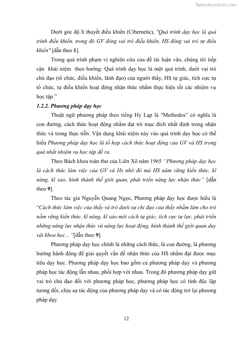 Luận văn thạc sĩ khoa học giáo dục Tổ chức dạy học môn Khoa học ở các trường Tiểu học thành phố Thái Nguyên, tỉnh Thái Nguyên theo hướng vận dụng phương pháp Bàn tay nặn bột - 2 Trang 21