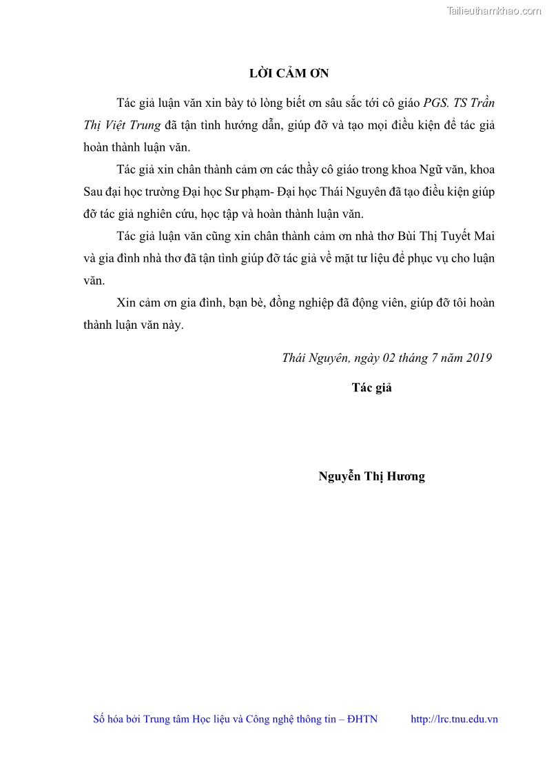 Luận văn thạc sĩ Thơ Bùi Thị Tuyết Mai - 1 Trang 4