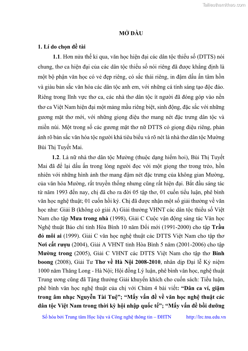 Luận văn thạc sĩ Thơ Bùi Thị Tuyết Mai - 1 Trang 7