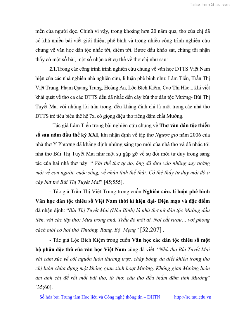 Luận văn thạc sĩ Thơ Bùi Thị Tuyết Mai - 1 Trang 9