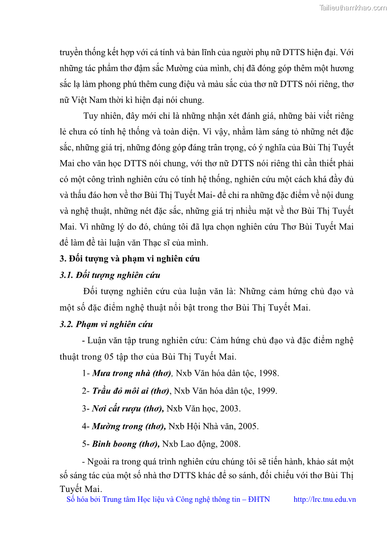 Luận văn thạc sĩ Thơ Bùi Thị Tuyết Mai - 2 Trang 13