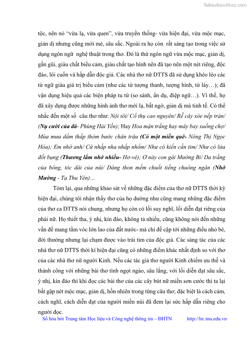 Luận văn thạc sĩ Thơ Bùi Thị Tuyết Mai - 2 Trang 23