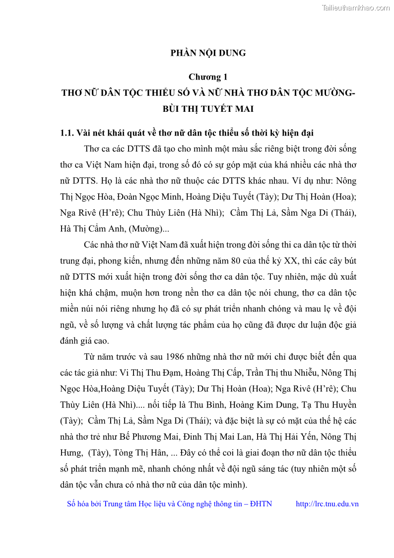 Luận văn thạc sĩ Thơ Bùi Thị Tuyết Mai - 2 Trang 16