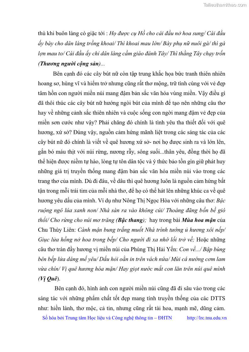 Luận văn thạc sĩ Thơ Bùi Thị Tuyết Mai - 2 Trang 19
