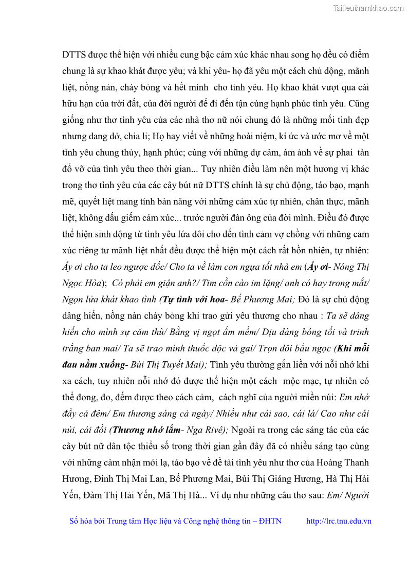 Luận văn thạc sĩ Thơ Bùi Thị Tuyết Mai - 2 Trang 21