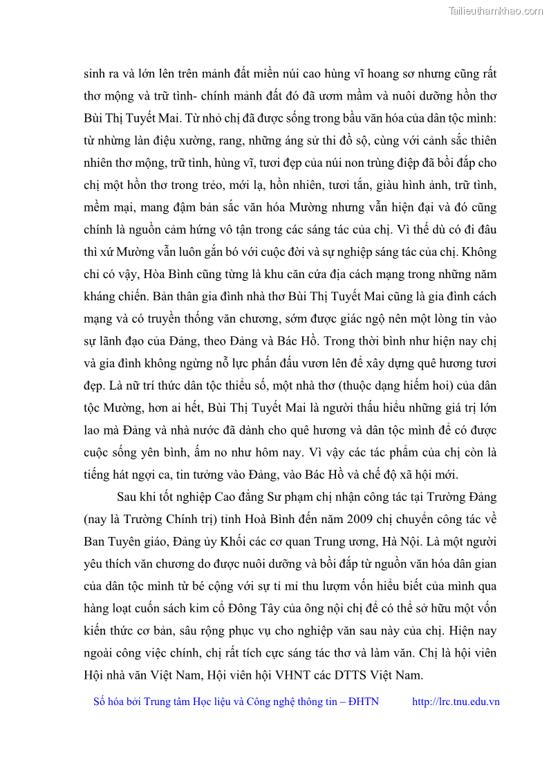 Luận văn thạc sĩ Thơ Bùi Thị Tuyết Mai - 3 Trang 25