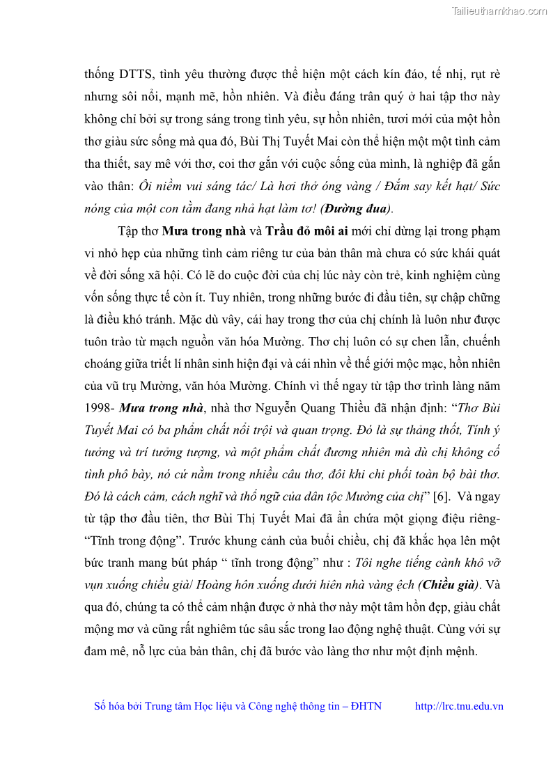 Luận văn thạc sĩ Thơ Bùi Thị Tuyết Mai - 3 Trang 29