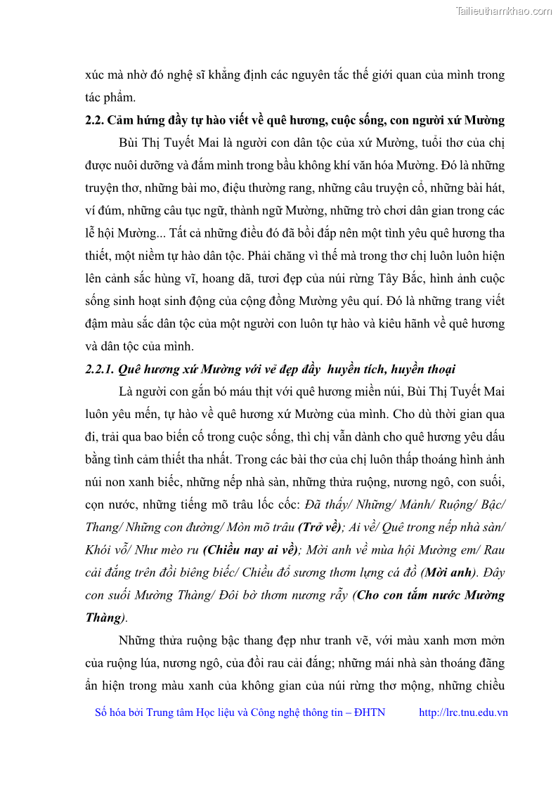 Luận văn thạc sĩ Thơ Bùi Thị Tuyết Mai - 4 Trang 37