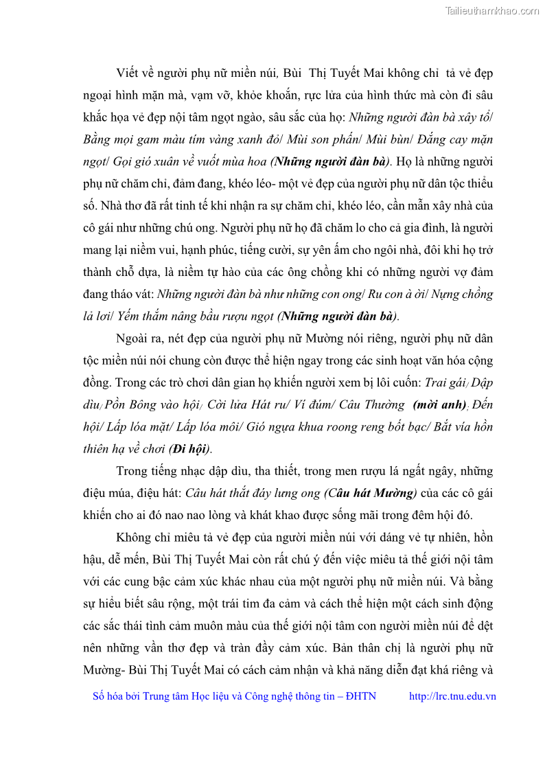 Luận văn thạc sĩ Thơ Bùi Thị Tuyết Mai - 4 Trang 45