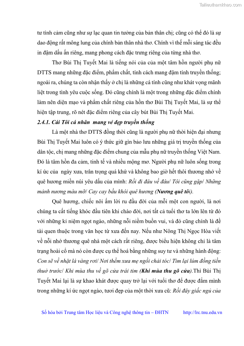 Luận văn thạc sĩ Thơ Bùi Thị Tuyết Mai - 5 Trang 58