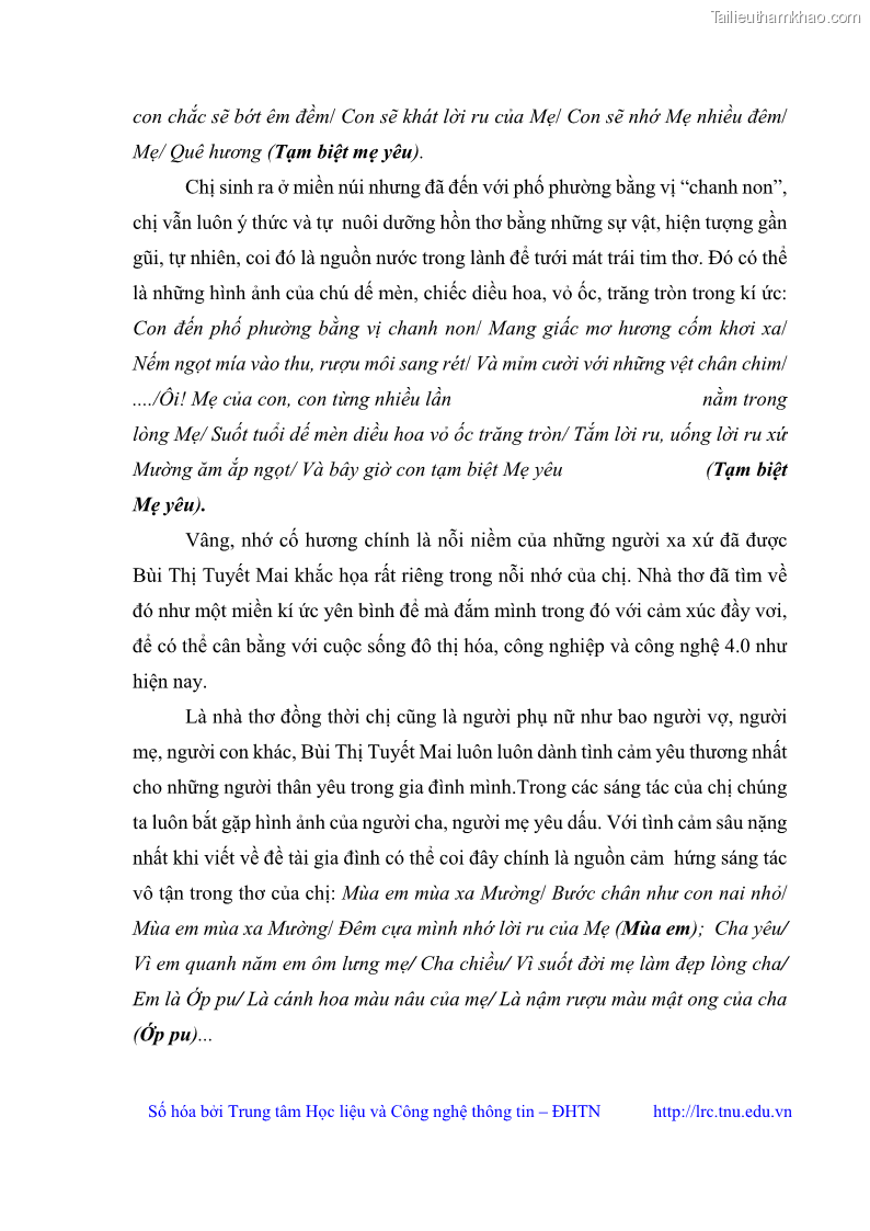 Luận văn thạc sĩ Thơ Bùi Thị Tuyết Mai - 5 Trang 59