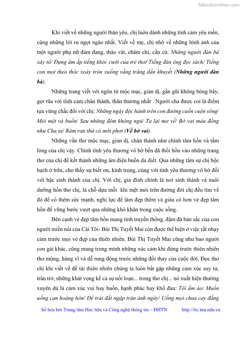 Luận văn thạc sĩ Thơ Bùi Thị Tuyết Mai - 5 Trang 60