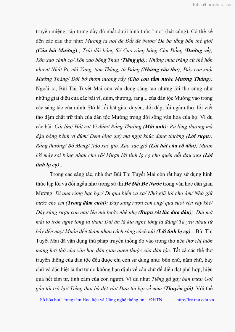 Luận văn thạc sĩ Thơ Bùi Thị Tuyết Mai - 5 Trang 55