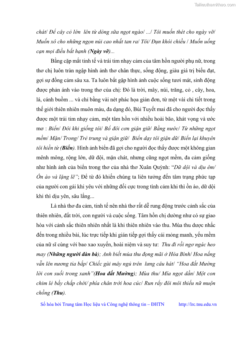Luận văn thạc sĩ Thơ Bùi Thị Tuyết Mai - 6 Trang 61