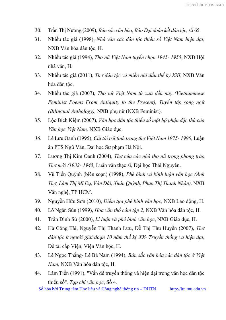 Luận văn thạc sĩ Thơ Bùi Thị Tuyết Mai - 9 Trang 106