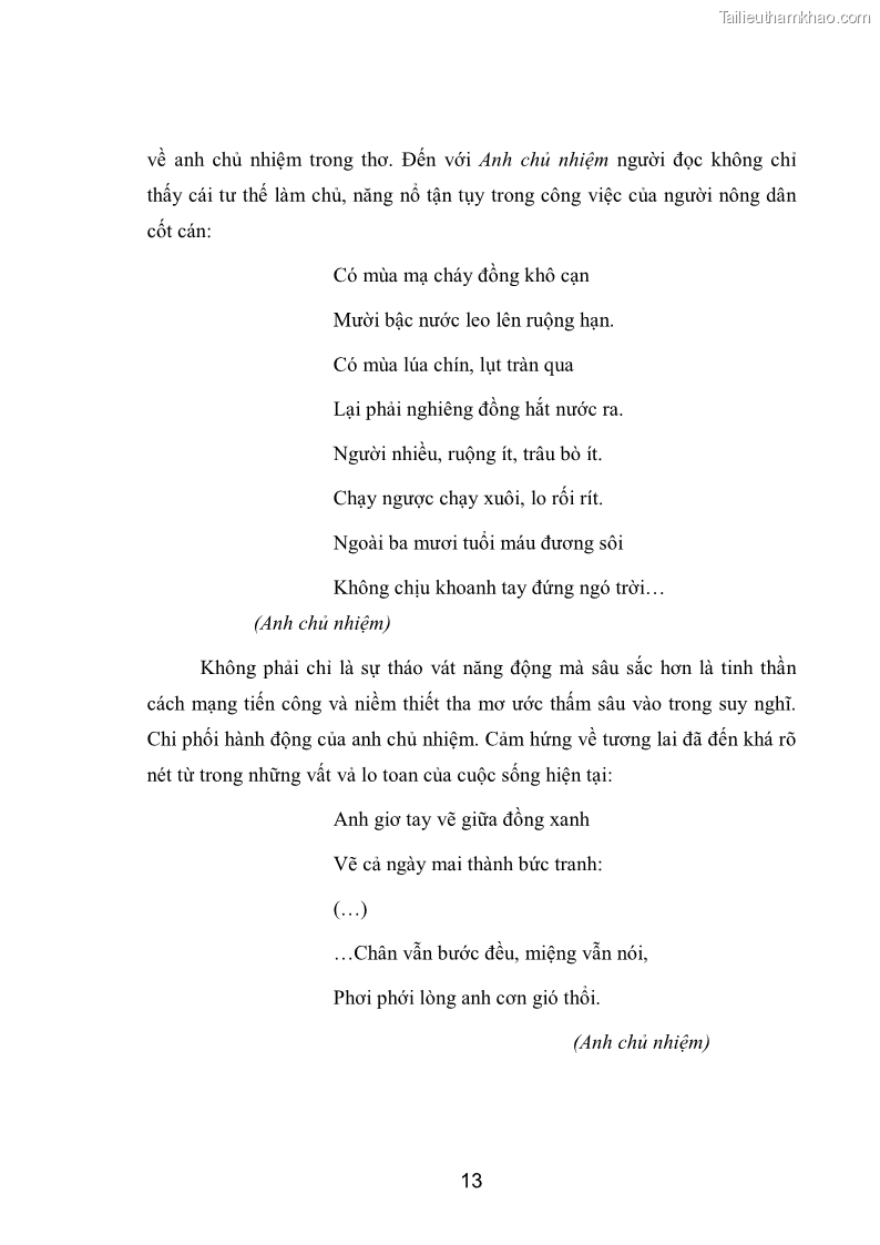 Luận văn thạc sĩ văn học Phong cách nghệ thuật thơ Hoàng Trung Thông - 2 Trang 15