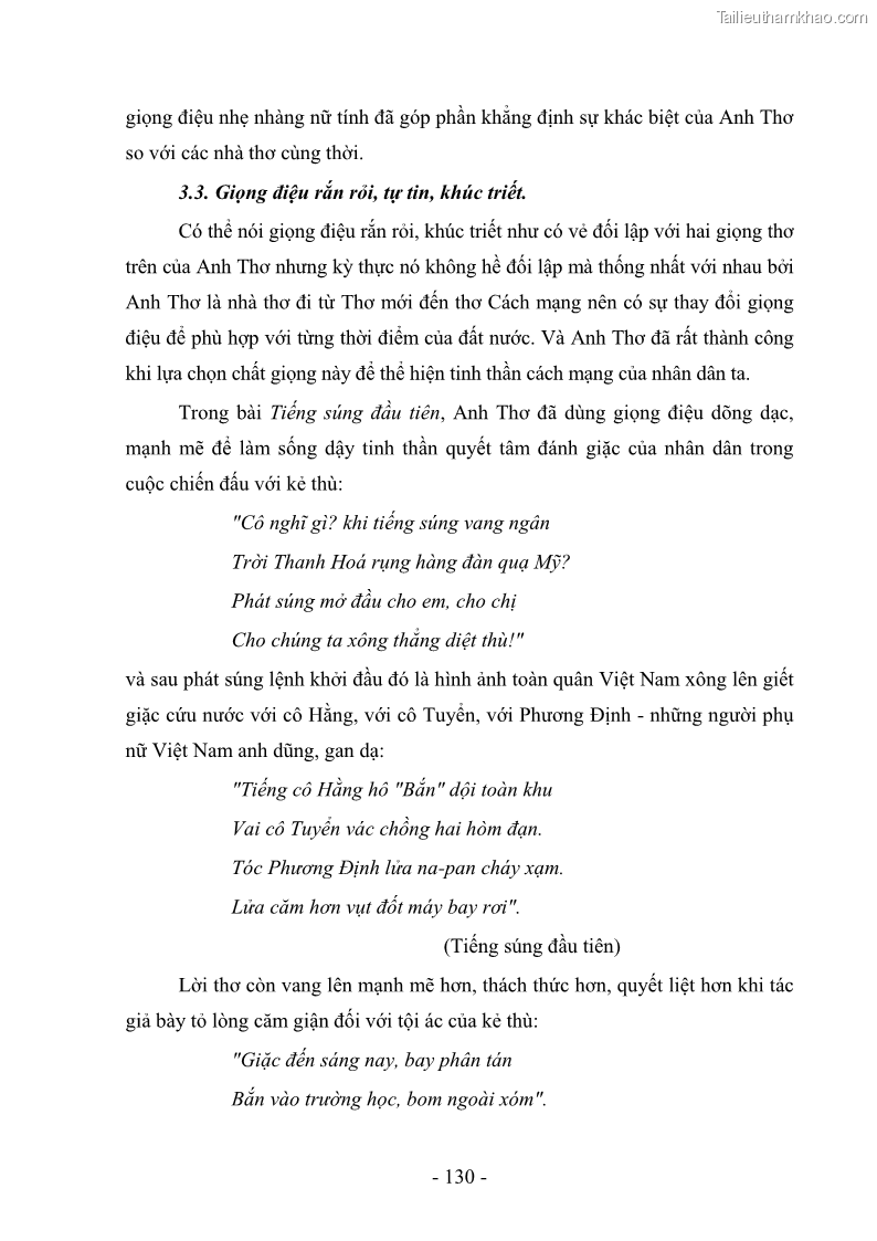 Luận văn thạc sĩ văn học Phong cách thơ Anh Thơ - 12 Trang 135