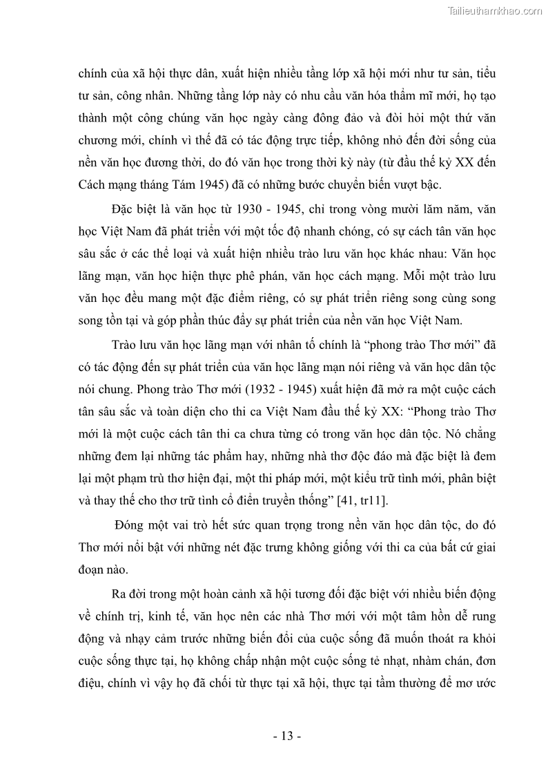 Luận văn thạc sĩ văn học Phong cách thơ Anh Thơ - 2 Trang 18