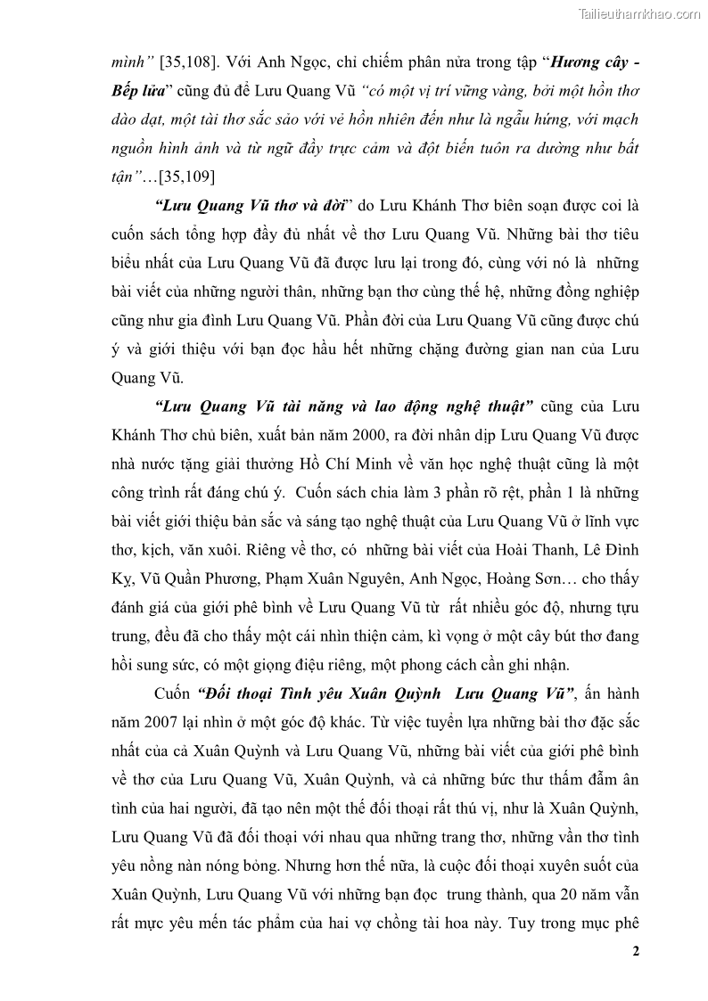 Luận văn thạc sĩ văn học Phong cách thơ Lưu Quang Vũ - 1 Trang 6