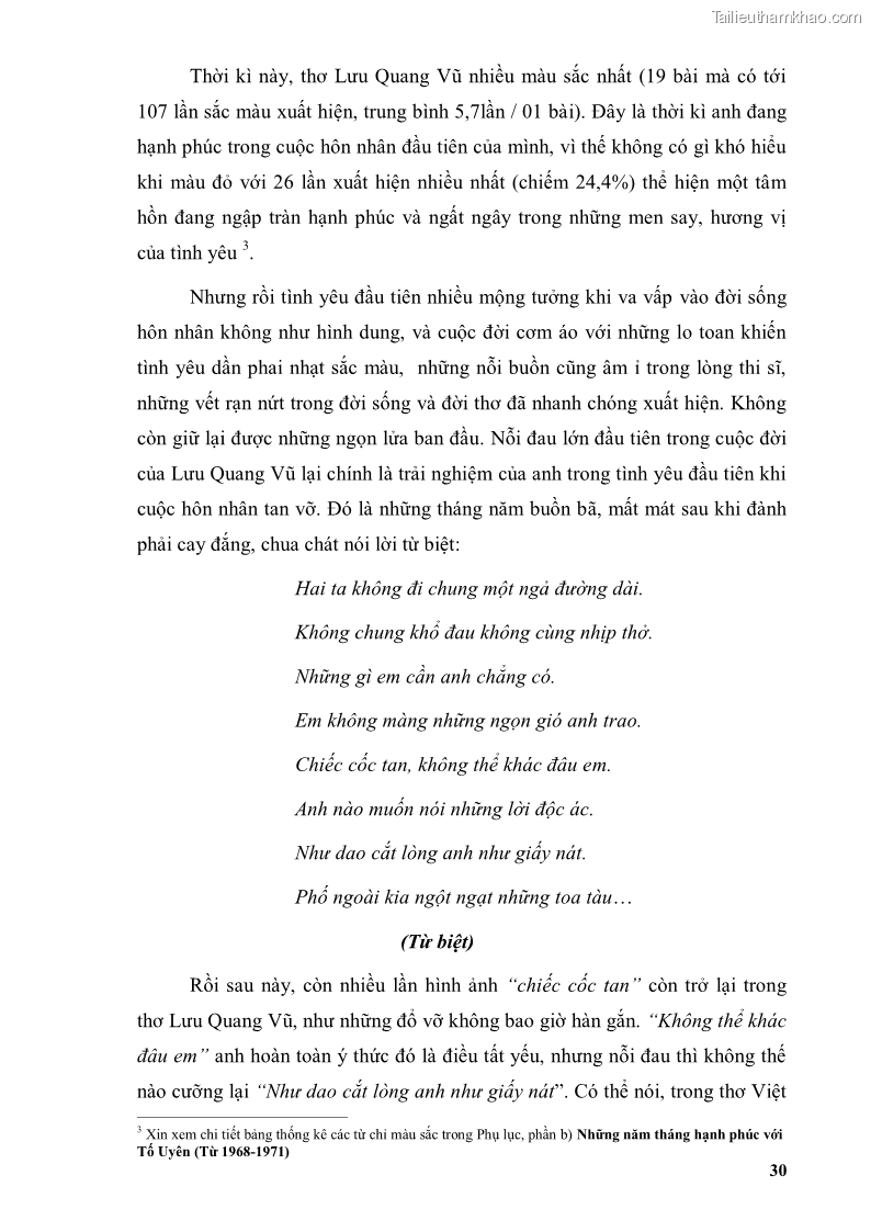 Luận văn thạc sĩ văn học Phong cách thơ Lưu Quang Vũ - 3 Trang 34
