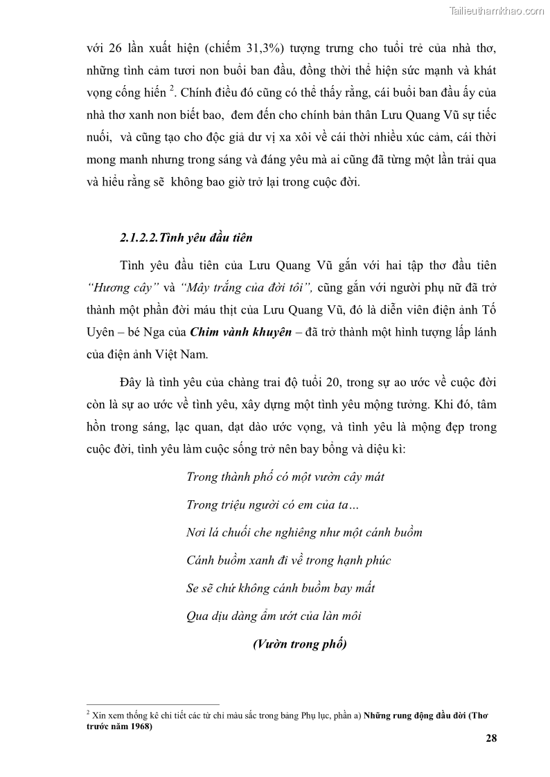 Luận văn thạc sĩ văn học Phong cách thơ Lưu Quang Vũ - 3 Trang 32