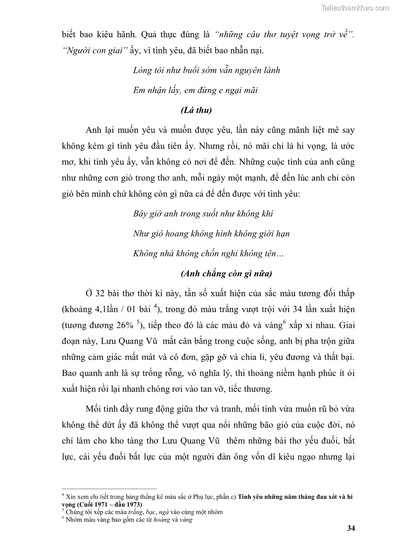 Luận văn thạc sĩ văn học Phong cách thơ Lưu Quang Vũ - 4 Trang 38
