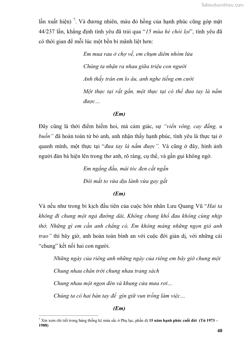 Luận văn thạc sĩ văn học Phong cách thơ Lưu Quang Vũ - 4 Trang 44
