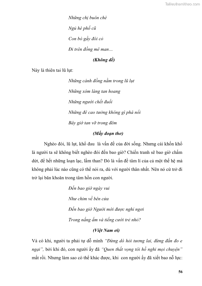 Luận văn thạc sĩ văn học Phong cách thơ Lưu Quang Vũ - 5 Trang 60