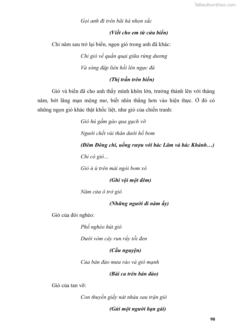 Luận văn thạc sĩ văn học Phong cách thơ Lưu Quang Vũ - 8 Trang 94